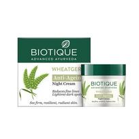 Biotique Kviečių gemalų Anti-Age naktinis kremas 50g