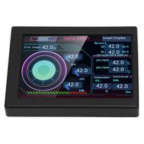 Computer Temp Monitor 3.5 Inch IPS Type C Stepless Dimming Rotating Theme Editor PC CPU Data juoda