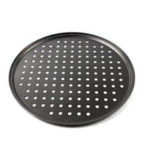 Perforuota picų skarda Non Stick Kepimui Lengva išimti Stabilus dugnas Vėdinama picų skarda 24,5 cm 28CM