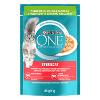 Purina One Sterilcat su kalakutiena ir šparaginėmis pupelėmis 85g