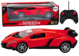 Sportinis automobilis su nuotolinio valdymo pultu, raudonas
