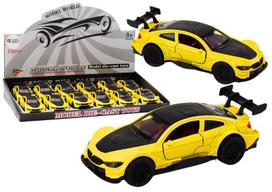 Žaislinis sportinis automobilis, geltonas, 1 vnt.