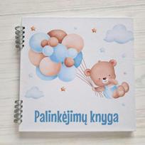 Palinkėjimų knyga berniukui baltais lapais