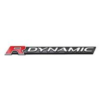 3D Metalinis R-DYNAMIC Logotipas Automobilio Sparno Šoninis Emblema Galinio Bagažo Ženklelis Lipdukas Dekalai Aksesuarai VELAR Sport Discovery Evoque HSE Defender sidabras