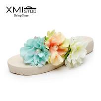 Korean Style Summer Flip Flops: Handmade Women's & Kids' Beach Sandals 25/26