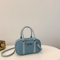Populiari džinsinė Boston krepšys Pavasarinė Moteriška Universali Nauja Madinga Vienos peties Crossbody krepšys separate bag
