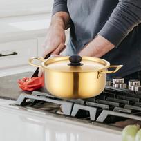 Greitai paruošiamų makaronų sriubos puodas Ramyun viryklė Virtuvės reikmenys nerūdijantis plienas Korėjos ramenas Virimas 22cm