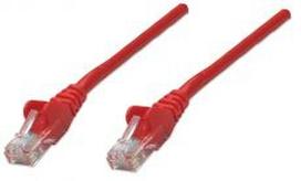 INTELLINET  UTP LAN Cat6, kabelis,  patch, 0.5m, red, 342131