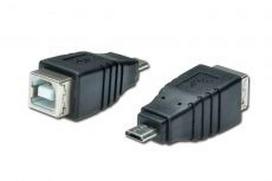 ASSMANN USB adapter, micro B/M – USB B/F, AK-300508-000-S, 4016032283546