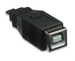 MANHATTAN USB adapter B Female / Micro-B Male, Black, 308694