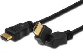 ASSMANN HDMI 1.3 High Speed connection cable, rotatable, 3.0m, type A/M – type A/M, AK-330103-030-S 
