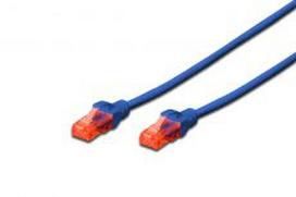 DIGITUS UTP LAN kabelis, patch 6 cat, 1.0m, blue, 2xRJ45, DK-1612-010/B