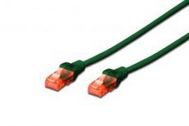 DIGITUS UTP LAN kabelis, patch 6 cat, 0.25m, green, 2xRJ45, DK-1617-0025/G