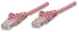 INTELLINET UTP LAN kabelis, patch, 0.5m, pink, 2xRJ45,  453059