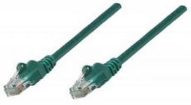 INTELLINET UTP LAN kabelis, patch, 0.25m, green, 2xRJ45, 737340