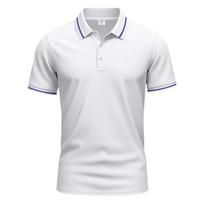 Vyriški laisvalaikio polo marškinėliai Klasikiniai mygtukais Pagrindiniai trumparankoviai marškinėliai Vienspalviai T-shirt'ai Golfas Stilingi viršutiniai drabužiai S balta