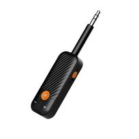 Bluetooth 5.2 garso siųstuvas-imtuvas 3.5 mm AUX su mikrofonu Stereo muzikos belaidis adapteris lėktuvui, PC, TV, automobiliui, ausinėms, garsiakalbiui BT16