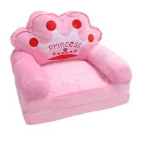Kūdikių kėdė mergaitėms vaikams miela princesės tiara išlankstoma sofa-lova grindų pagalvė porankis sofa skirtas