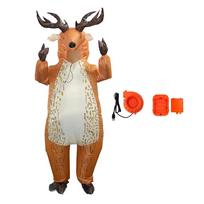 Pripučiamas briedžio kostiumas, Karnavalo šventės Cosplay kostiumas 150-190cm ruda