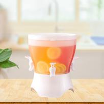 Beverage Dispenser with Spigot Pitcher Split Multipurpose Lemonade Juice Container Rotatable for