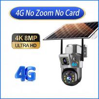 10 kartų priartinimas 4G SIM kortelės lauko saulės kamera su trimis objektyvais 6K 12MP belaidė PTZ stebėjimo CCTV PIR judesio aptikimo apsaugos kamera 4K Cam No Zoom