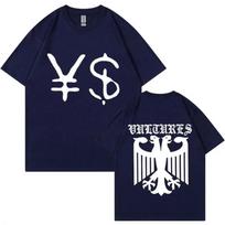 Kanye West Ye Ty Dolla Sign YS Vultures T Shirt Men's Women Vintage Style Hip Hop Rap T Shirts Harajuku Casual Oversized T-shirt S smėlis