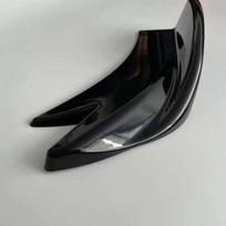 1 pora automobilio galinio buferio difuzoriaus juostelės sparnelių šoninio sijono prailginimo lūpų spoilerio aplinkos apdaila Glossy Black Small Corner