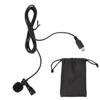 Mini USB stereofoninis išorinis mikrofonas su spaustuku, skirtas „GoPro Hero 3 / 3+ / 4“ kameroms