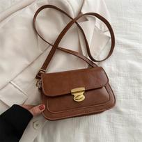 New Winter Niche Shoulder Bag Retro Crossbody Bag Women's Texture Solid Color Fashionable Casual Square Bag Trendy