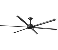 FARO 34207 - Lubinis ventiliatorius ROTTERDAM XXL juoda diametras 250 cm + nuotolinio valdymo pultas