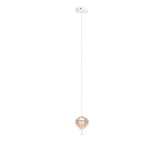 MAXLIGHT P0575 - LED Pakabinamas sietynas PALLONCINI 2xLED/3W/230V diametras 12 cm smėlio spalva