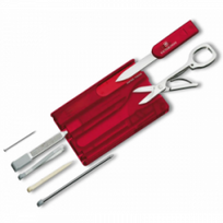 Įrankių kortelė SWISS CARD VICTORINOX, raudonos sp.