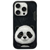 NIMMY case, Big-Eyed Pet 2.0 Panda, for iPhone 16 Pro Max, black