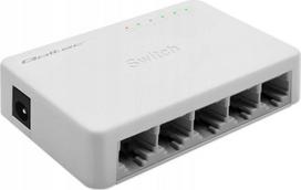 Qoltec SWITCH Tinklo komutatorius, 5 RJ45 prievadai | 1000Mbps | Fast Ethernet | LAN