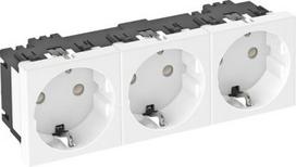 !!! EOL !!! Socket 0°, 3-gang, 250V, 16A white, STD-D0 RW3 6120042 | 4012196147465