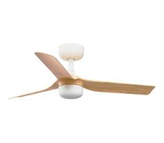 FARO 33821WT-1TW-LED Pritemdomas ventiliatorius MINI PUNT S 10W/230V ruda/balta d.90 cm WT+ VP