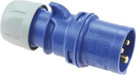 CEE Industrial Plug 3x16A (2P+PE) 6h IP44 SHARK blue 013-6 | 9003399124822