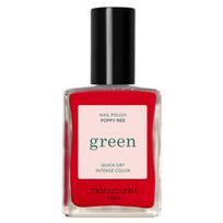 MANUCURIST Green Nail Polish Poppy Red 15ml