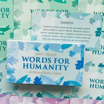Words for Humanity afirmacijų kortos