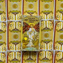 Golden Art Nouveau Tarot kortos