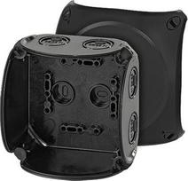 Junction box KF 0400 B 104x104x70mm IP66/67 black halogen free without terminals UV resistant 62000046 | 4012591121749