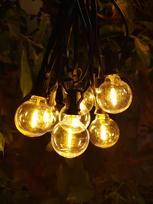 Terasų elektrinė girlianda PARTY BULBS FILAMENT, IP44, 30LED, G45, šiltai baltos sp, 14,5m