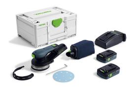 Ekscentrinis šlifuoklis Festool ETSC 2 125 4,0 I-Plus; 18 V; 2x4,0 Ah akum.