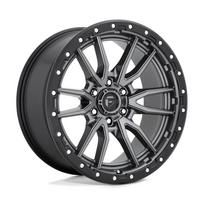 R20x10J 5X127 ET-18 CB-71.6 Matte Gun Metal Black Bead Ring
