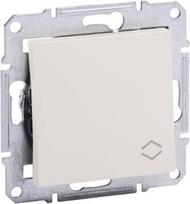 Switch, 1-gang, two-way, without frame, cream, 10AX, Asfora EPH0401423 | 3606480595776