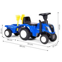 Paspiriama mašinėlė Traktorius su priekaba NEW HOLLAND