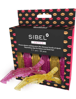 Sibel segtukai plaukams Sibel Gator Clips Glossy Lips 11cm 6vnt