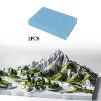 2 vnt. putų plokščių lakštai DIY medžiaga lenta modelis diorama pagrindas mikro kraštovaizdis 4.7x20x30CM