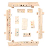 Žaidimas „Rummy Cube“ su 106 plytelėmis 4 Žaidžiamas „Rack Travel Size Rummy“ žaidimas šeimai, suaugusiems, vaikams, stalo žaidimai, ilgalaikis