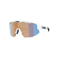 BLIZ Matrix akiniai | Nano Optics - Nordic Light | Matte White - Coral Orange Blue